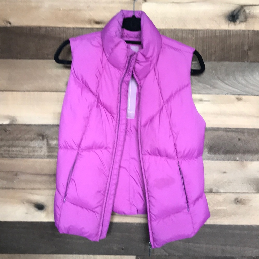 Purple puffer vest